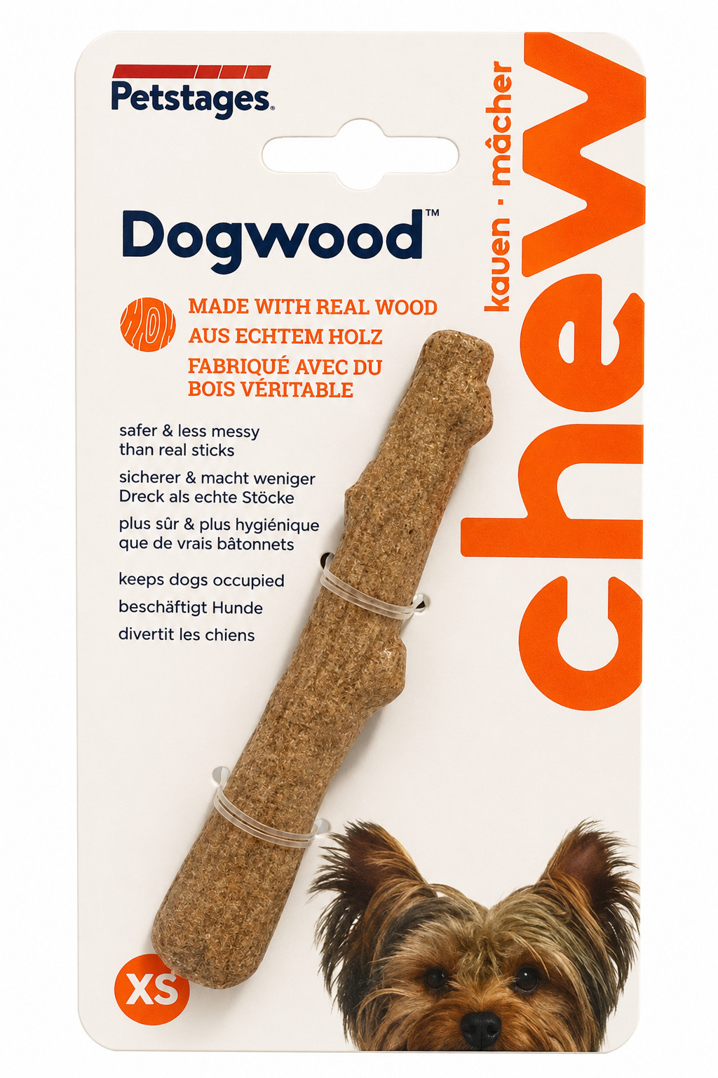 Petstages Durable Sticks Ağaç Dalı Şeklinde Oyun Kemiği XS