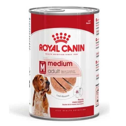 Royal Canin Loaf Mousse Orta Irk Ezme Yetişkin Köpek Konservesi 410gr