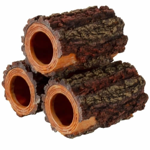 Chicos 3lü Ağaç Kabuğu Tünel Dekor M 9.5x8.2x8.6 cm