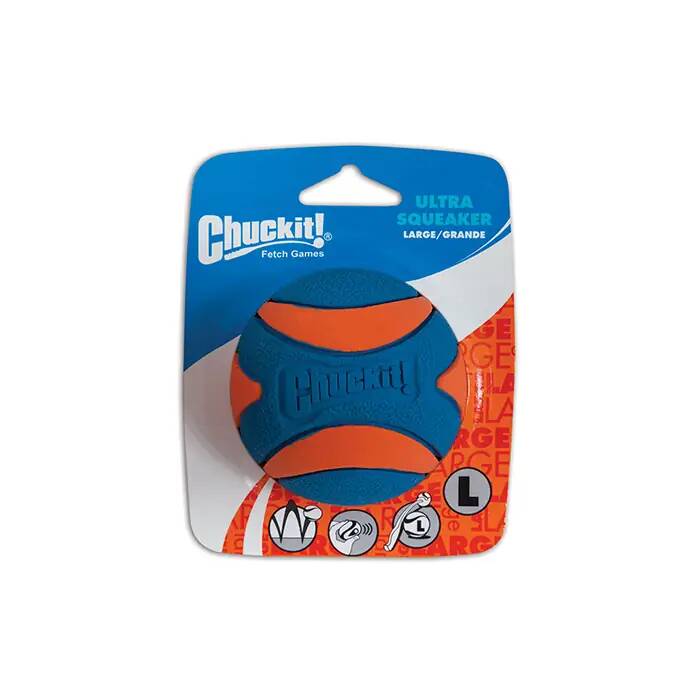 CHUCKİT ULTRA SQUEAKER SESLİ KÖPEK OYUN TOPU (BÜYÜK BOY)