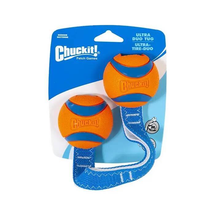 CHUCKİT ULTRA DUO TUG 2&acute;Lİ KÖPEK ÇEKİŞTİRME TOPU (ORTA BOY)