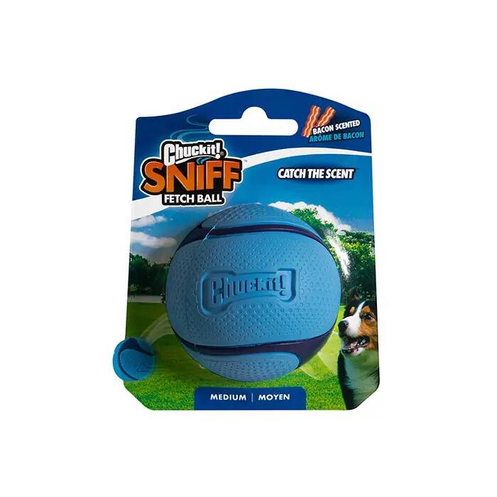 CHUCKİT_ SNİFF FETCH JAMBON KOKULU KÖPEK OYUN TOPU (ORTA BOY)