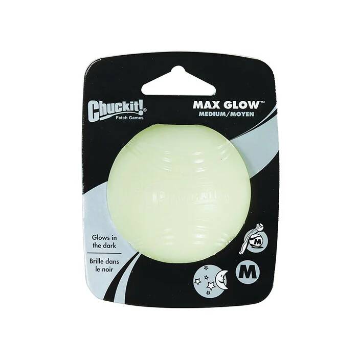 CHUCKİT_ MAX GLOW GECE PARLAYAN KÖPEK OYUN TOPU (ORTA BOY)