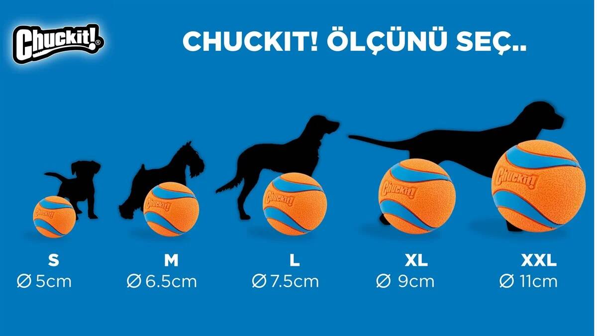 CHUCKİT_ MAX GLOW GECE PARLAYAN KÖPEK OYUN TOPU (KÜÇÜK BOY)
