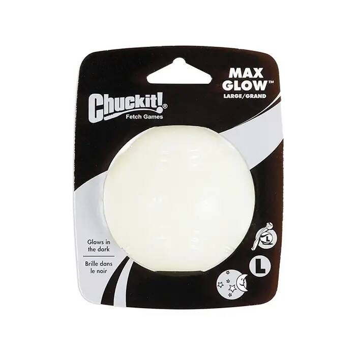CHUCKİT_ MAX GLOW GECE PARLAYAN KÖPEK OYUN TOPU (BÜYÜK BOY)