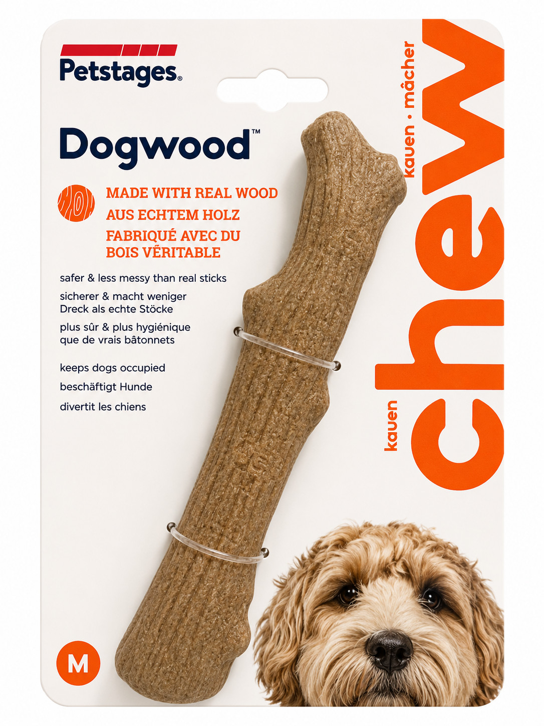 Petstages Durable Sticks Ağaç Dalı Şeklinde Oyun Kemiği M
