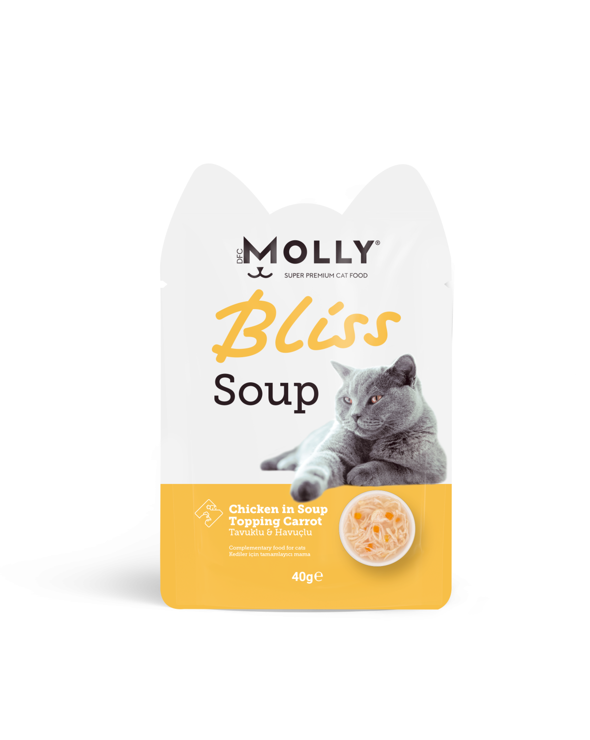 Molly Bliss Tavuklu Havuçlu Kedi Çorbası 40 gr