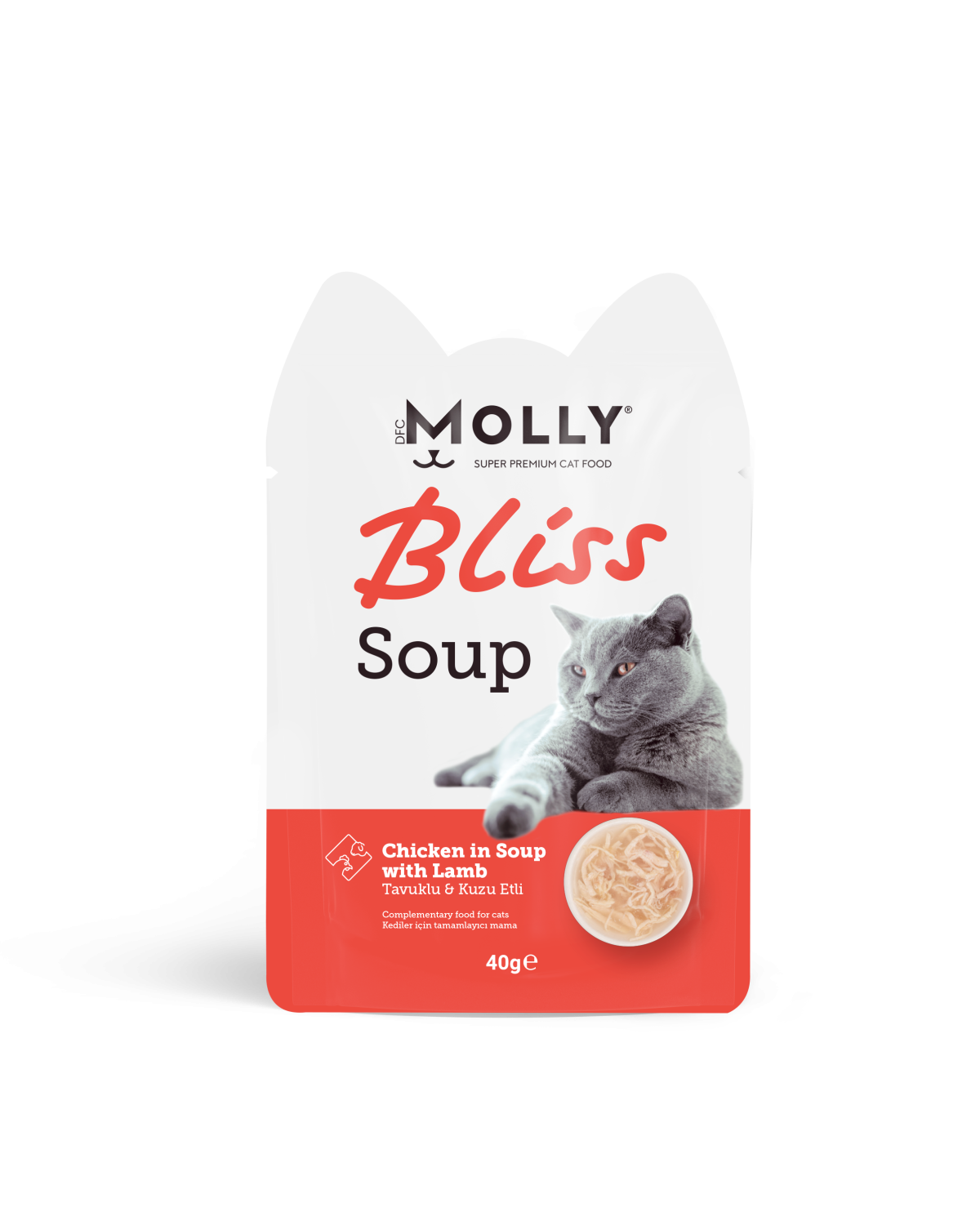 Molly Bliss Tavuk Kuzulu Kedi Çorbası 40 gr