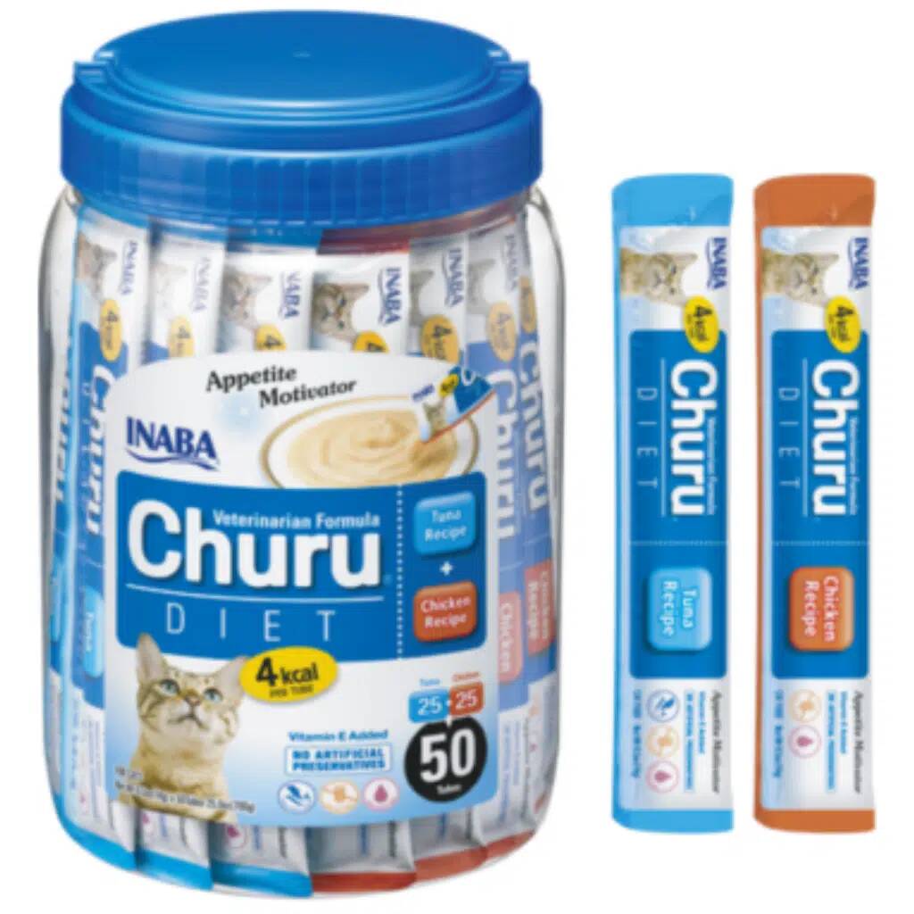 ciao CHURU CREAM TUNA VE TAVUKLU DİYETLİ KEDİ ÖDÜL KREMASI