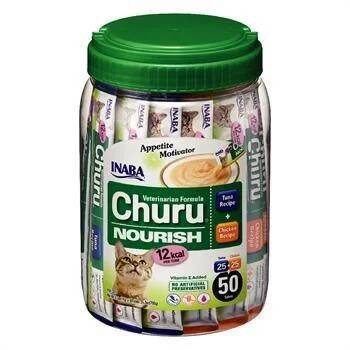 Ciao CHURU CREAM TUNA VE TAVUKLU BESLEYİCİ KEDİ ÖDÜL KREMASI