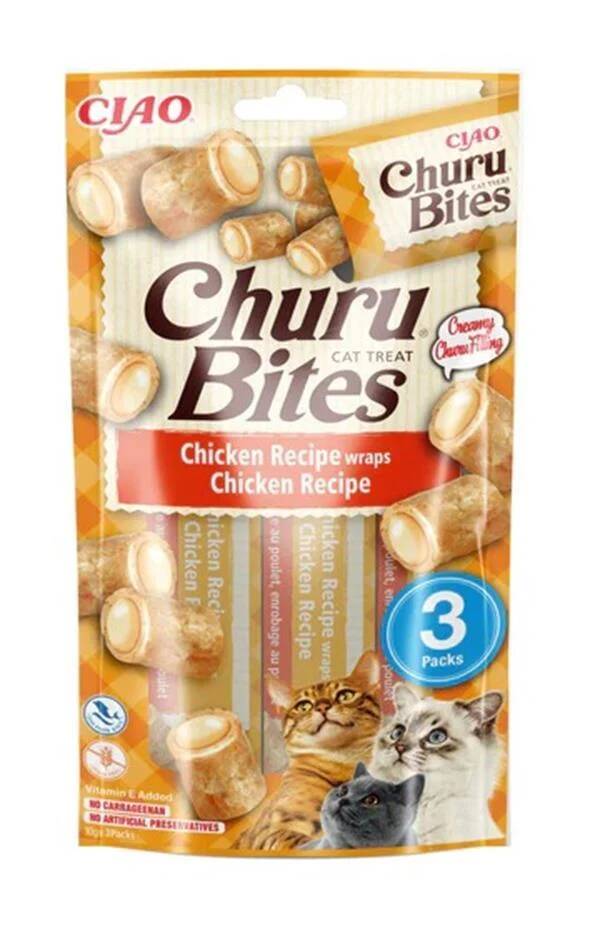 Ciao Bites Tavuk Sargılı Kedi Ödülü 3x10 Gr