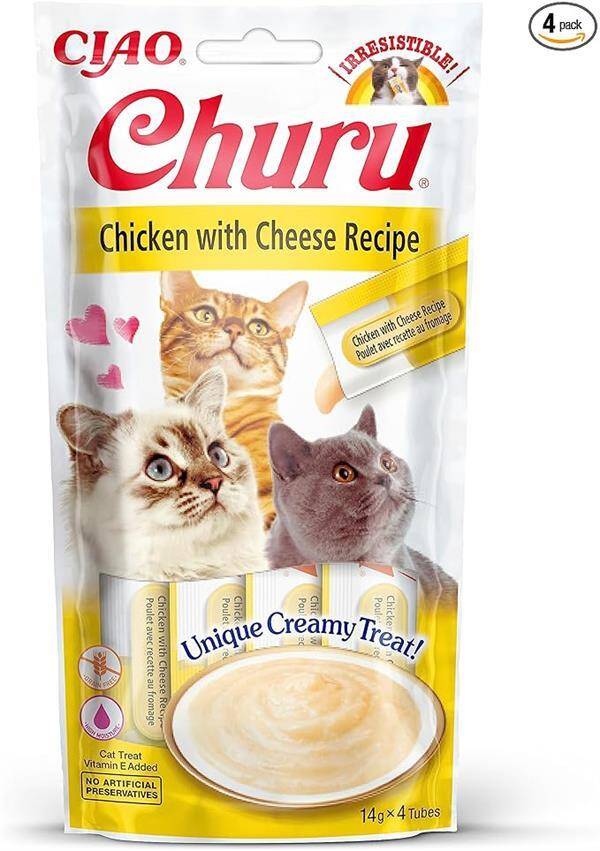Ciao Churu Cream Tavuklu ve Peynirli Ödül Kreması 4x14 Gr