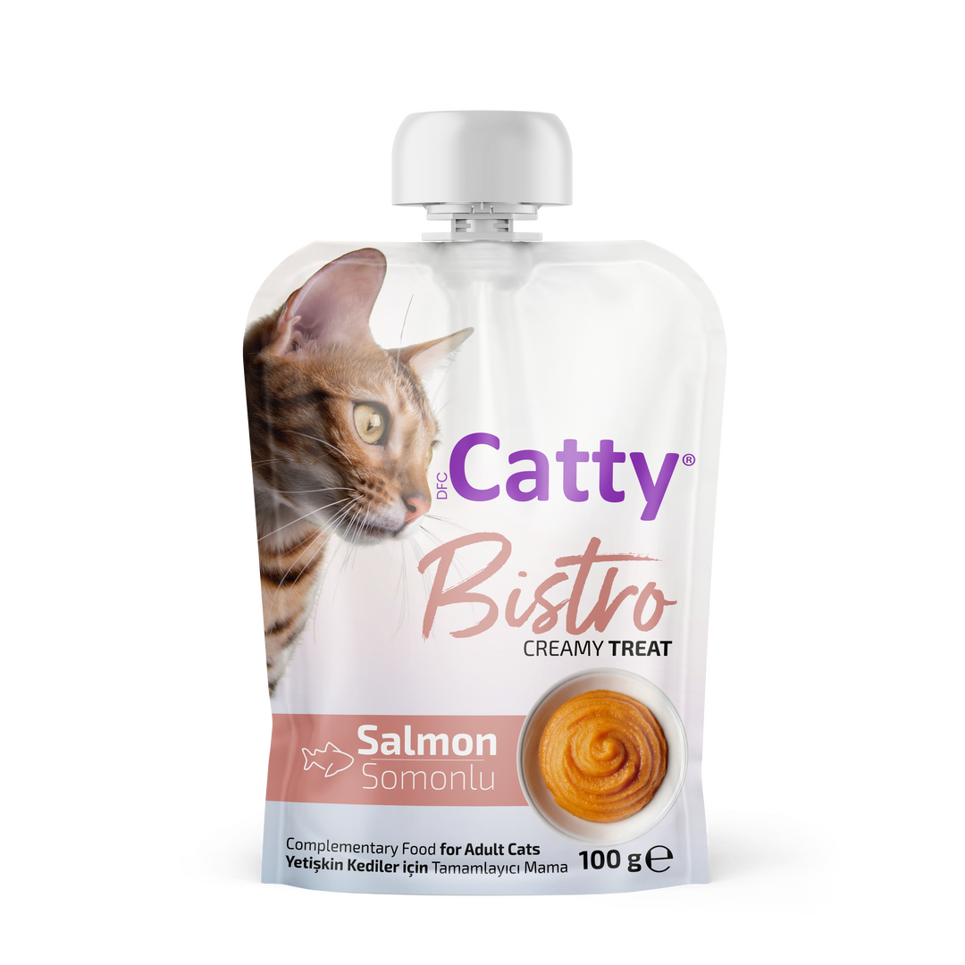 Catty Bistro Somon Balıklı Kedi Ezmesi 100 gr