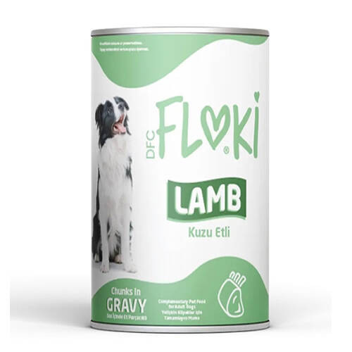 Floki Yetişkin Kuzulu Etli sos içinde Köpek Konserversi 400 gr