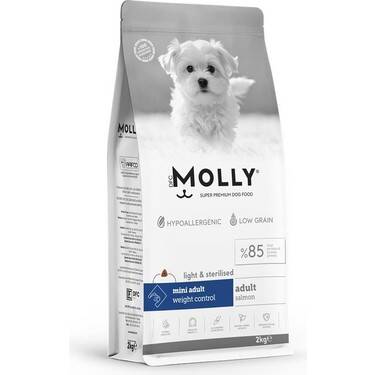 Molly Mini Irk Somonlu Kısırlaştırılmış Köpek Maması 2KG