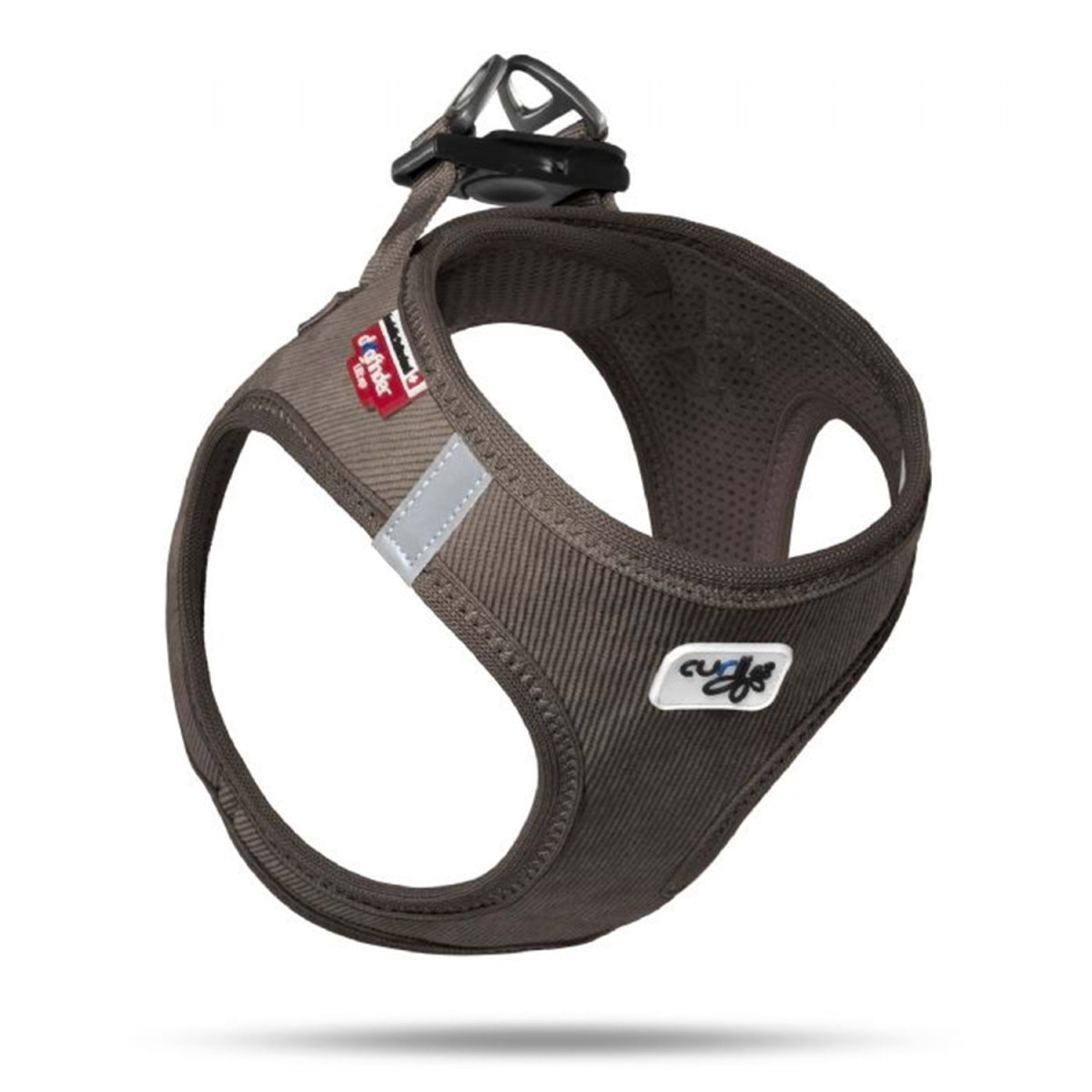 Curli Vest Air-Mesh Cord Köpek Göğüs Tasması BROWN 2XS