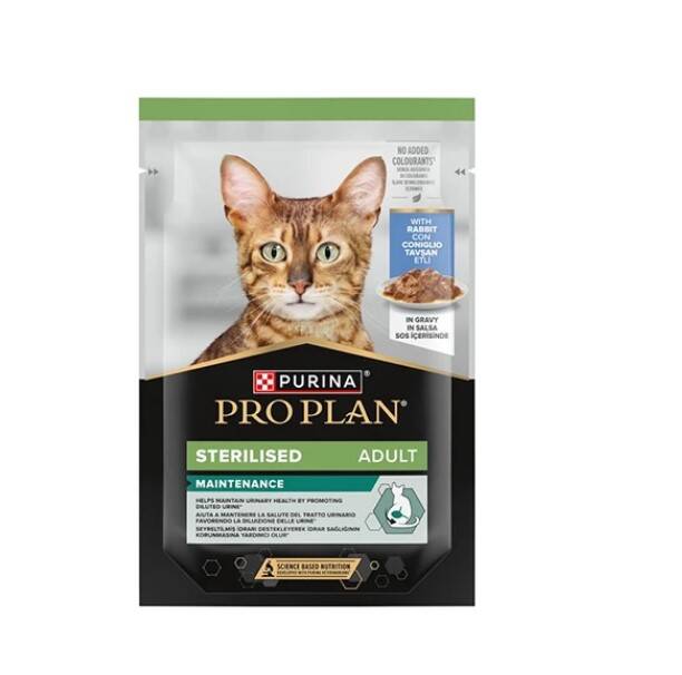 Pro Plan Tavşan Etli Steril Pouch Kısır Kedi Konservesi 85 Gr