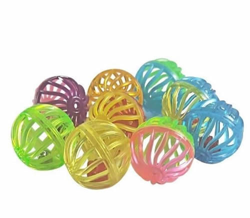 Glipet Boncuklu İki Renkli Kedi Oyun Topu 4 ad 3.8 Cm