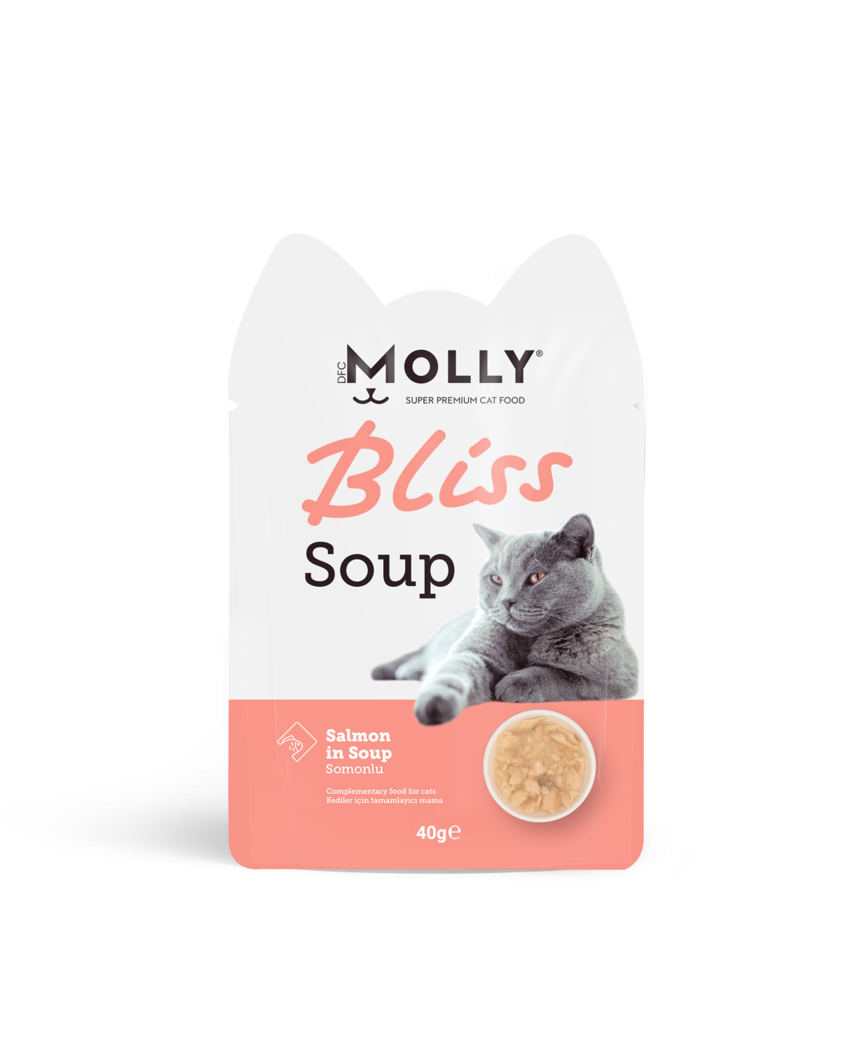 Molly Bliss Somonlu  Kedi Çorbası 40 gr