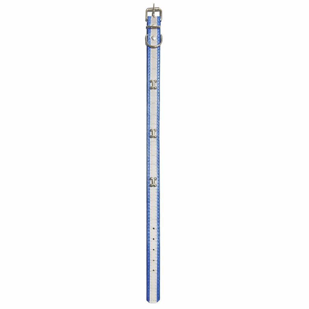 Sanlisan reflektörlu kemik desenli deri tasma-2x45 Cm