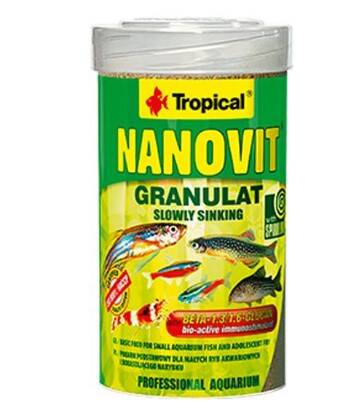 Tropical Nanovit Granulat Küçük Balıklar İçin Granül Yem 100 ml 70 gr