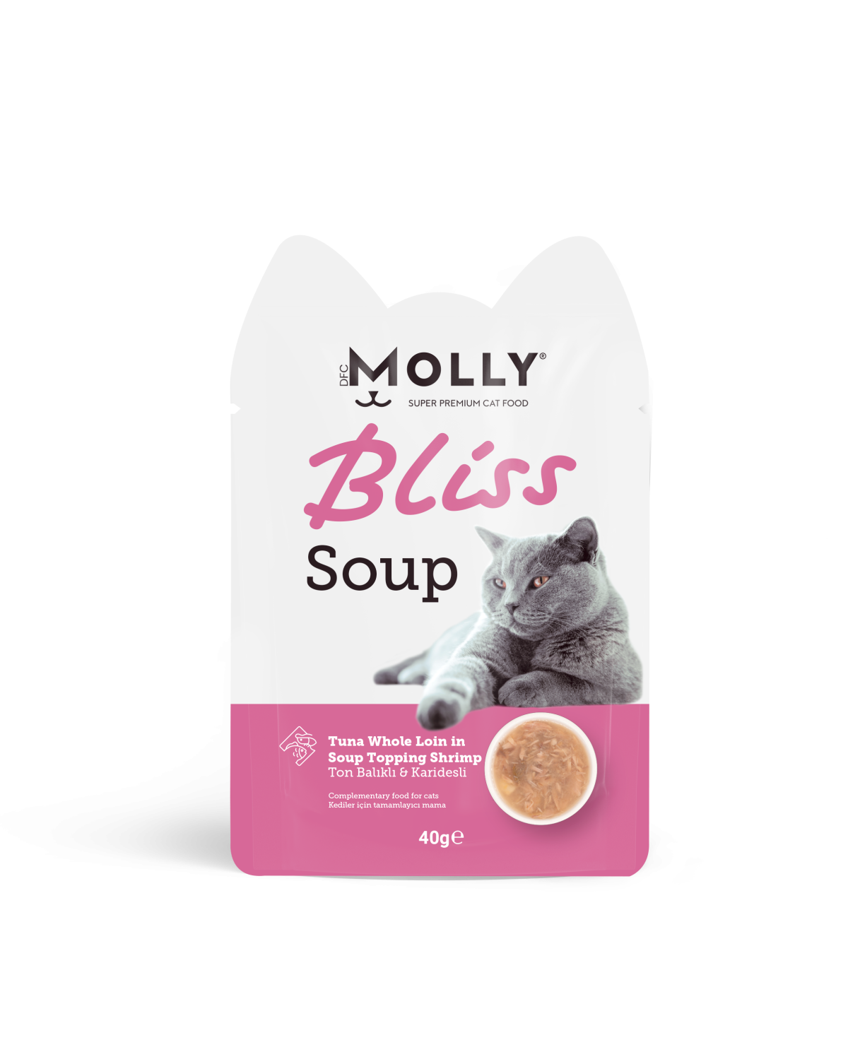 Molly Bliss Balık Karidesli Kedi Çorbası 40 gr