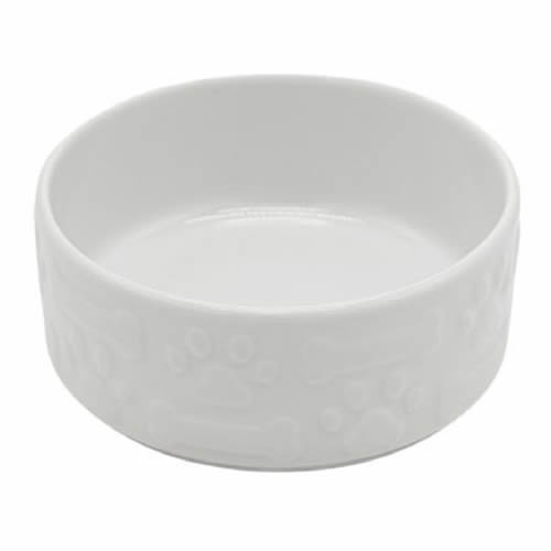 Design Seramik Mama ve Su Kabı BEYAZ 14CM