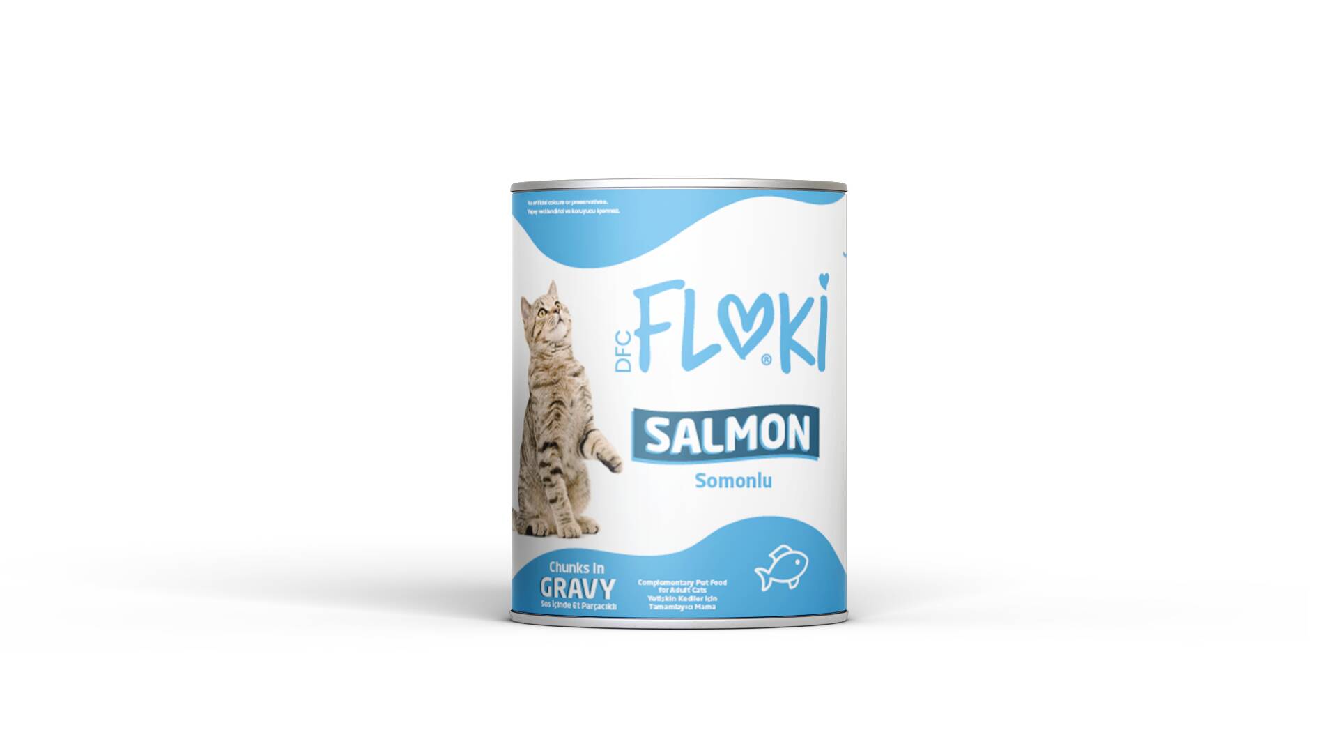 Floki Yetişkin Somonlu  sos içinde Kedi Konserversi 400 gr