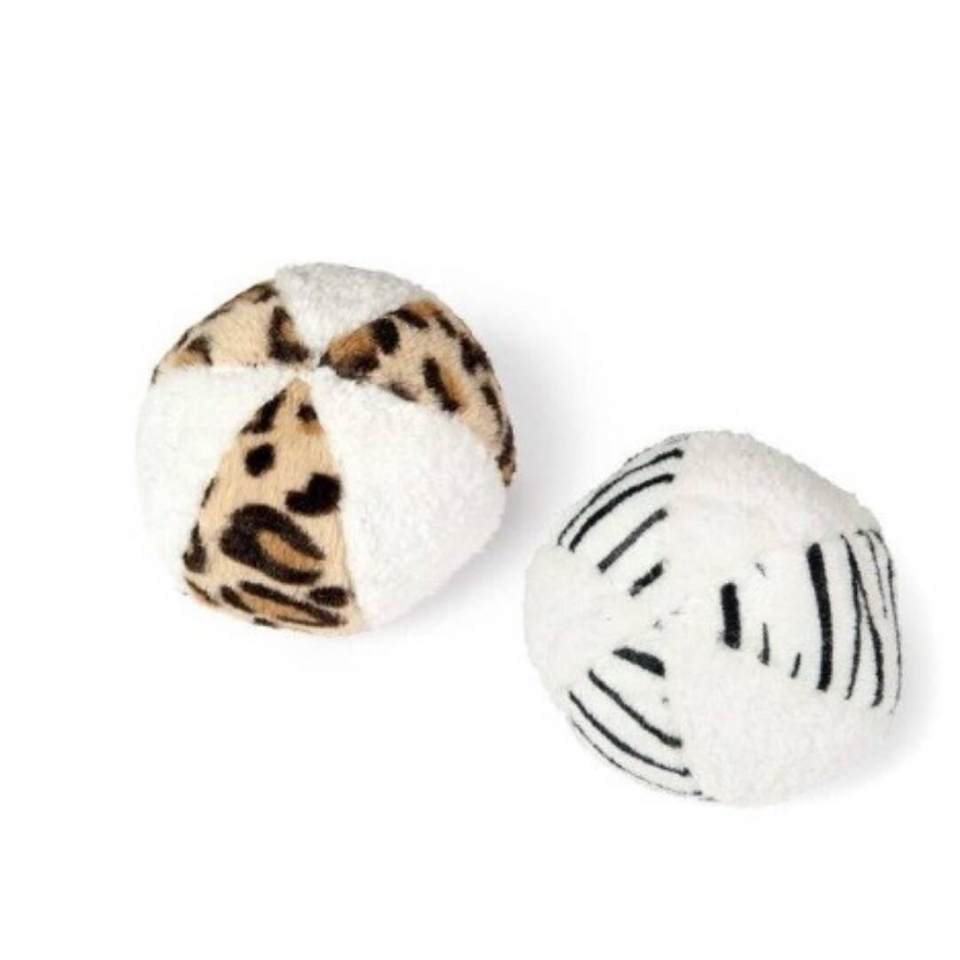 Flipper Pet Sesli Leopar Desenli Peluş Top Oyuncak 11 cm