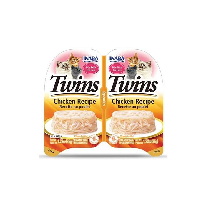 Inaba Twins Jöle İçinde Tavuklu Yetişkin Kedi Konservesi 35 Gr 2 Adet