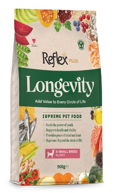 Reflex Plus Longevity Mini ve Küçük Irk Yavru Köpek Maması 900 Gr