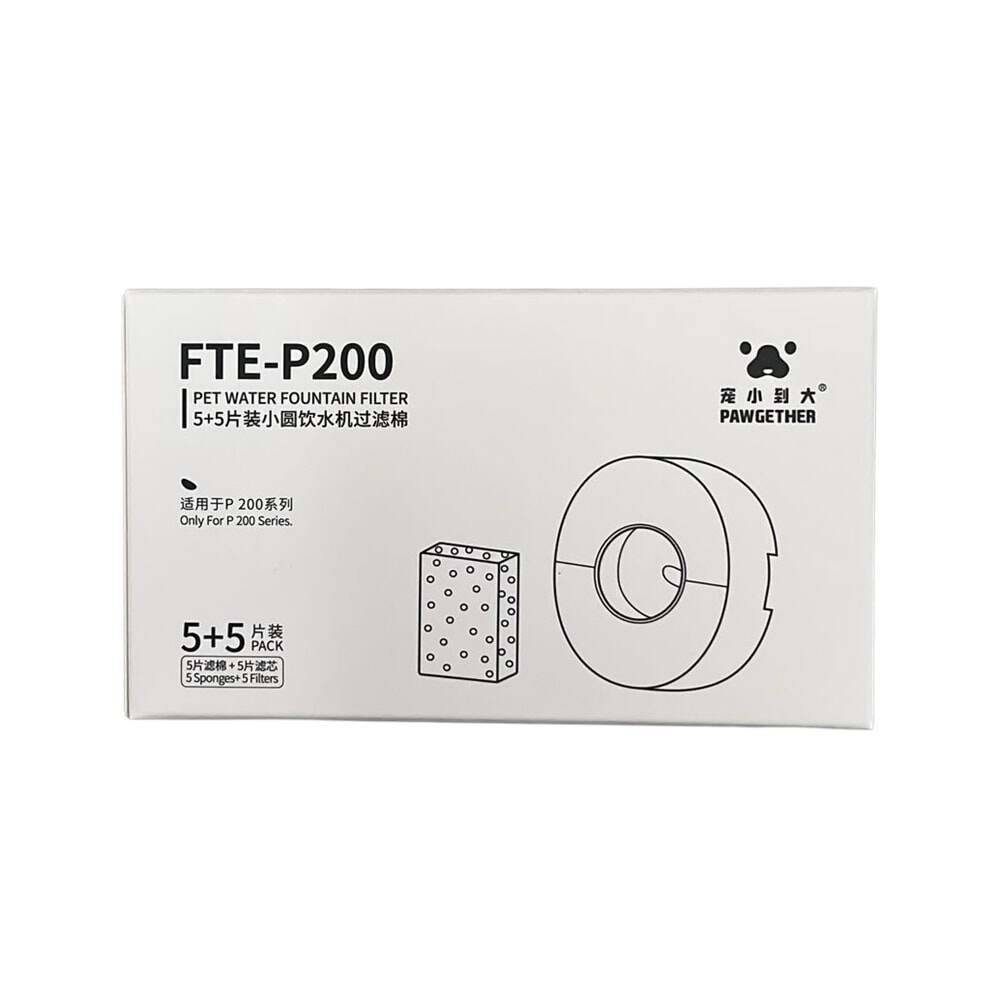 Pawgether FTE-P200 Pure 200S Otomatik Su Sebili için Yedek Filtre Kartuşu 5Lİ