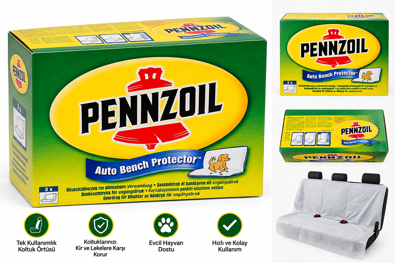 Pennzoıl oto koltuk örtüsü