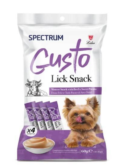 Spectrum Gusto Dana Etli ve Patatesli Köpek Sıvı Ödülü 4*15 Gr