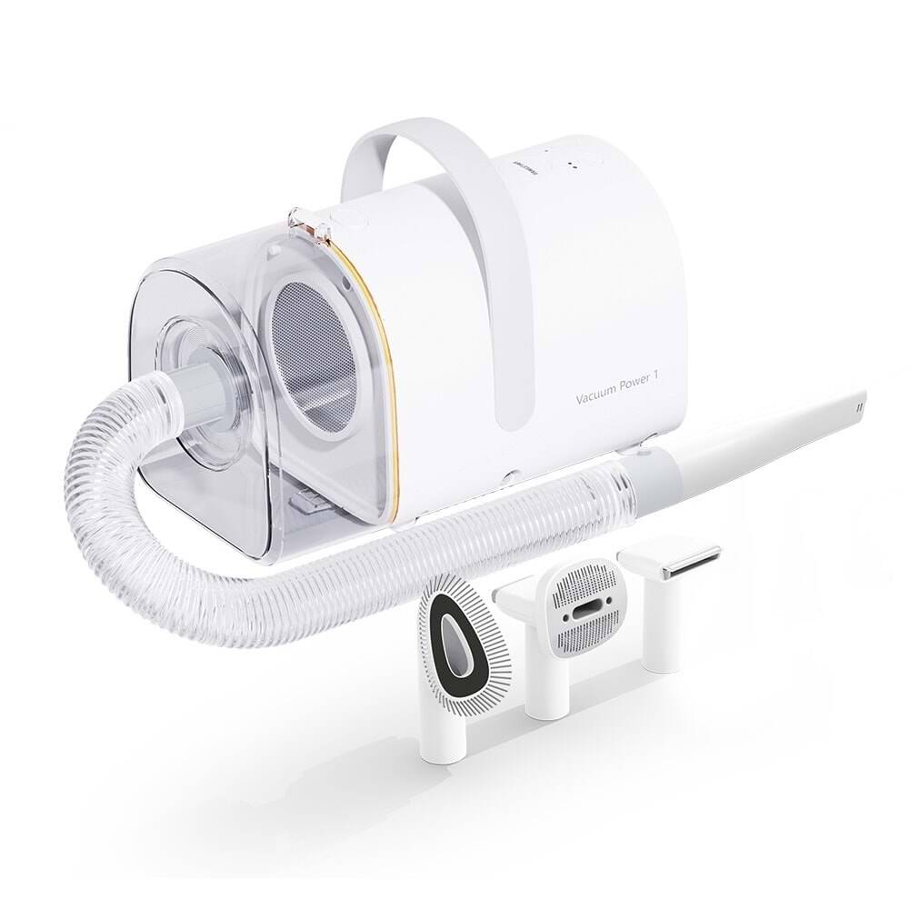 Pawgether Vacuum Power 1 Kedi ve Köpekler 5i Bir Arada Tüy Bakım Kiti Beyaz